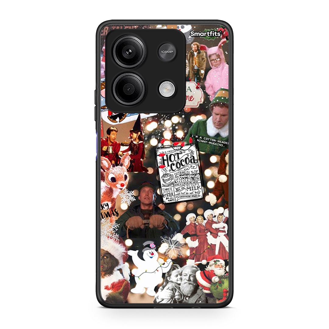 Xiaomi Redmi Note 13 5G Xmas Movies θήκη από τη Smartfits με σχέδιο στο πίσω μέρος και μαύρο περίβλημα | Smartphone case with colorful back and black bezels by Smartfits