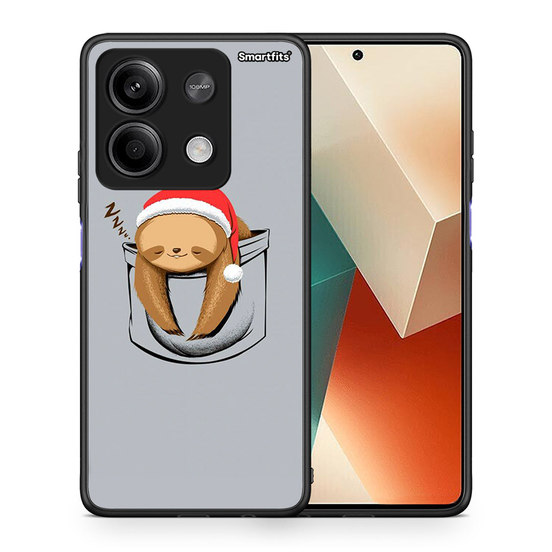 Θήκη Xiaomi Redmi Note 13 5G Xmas Zzzz από τη Smartfits με σχέδιο στο πίσω μέρος και μαύρο περίβλημα | Xiaomi Redmi Note 13 5G Xmas Zzzz case with colorful back and black bezels