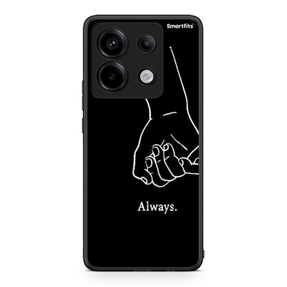 Xiaomi Redmi Note 13 Pro 5G Always & Forever 1 Θήκη Αγίου Βαλεντίνου από τη Smartfits με σχέδιο στο πίσω μέρος και μαύρο περίβλημα | Smartphone case with colorful back and black bezels by Smartfits