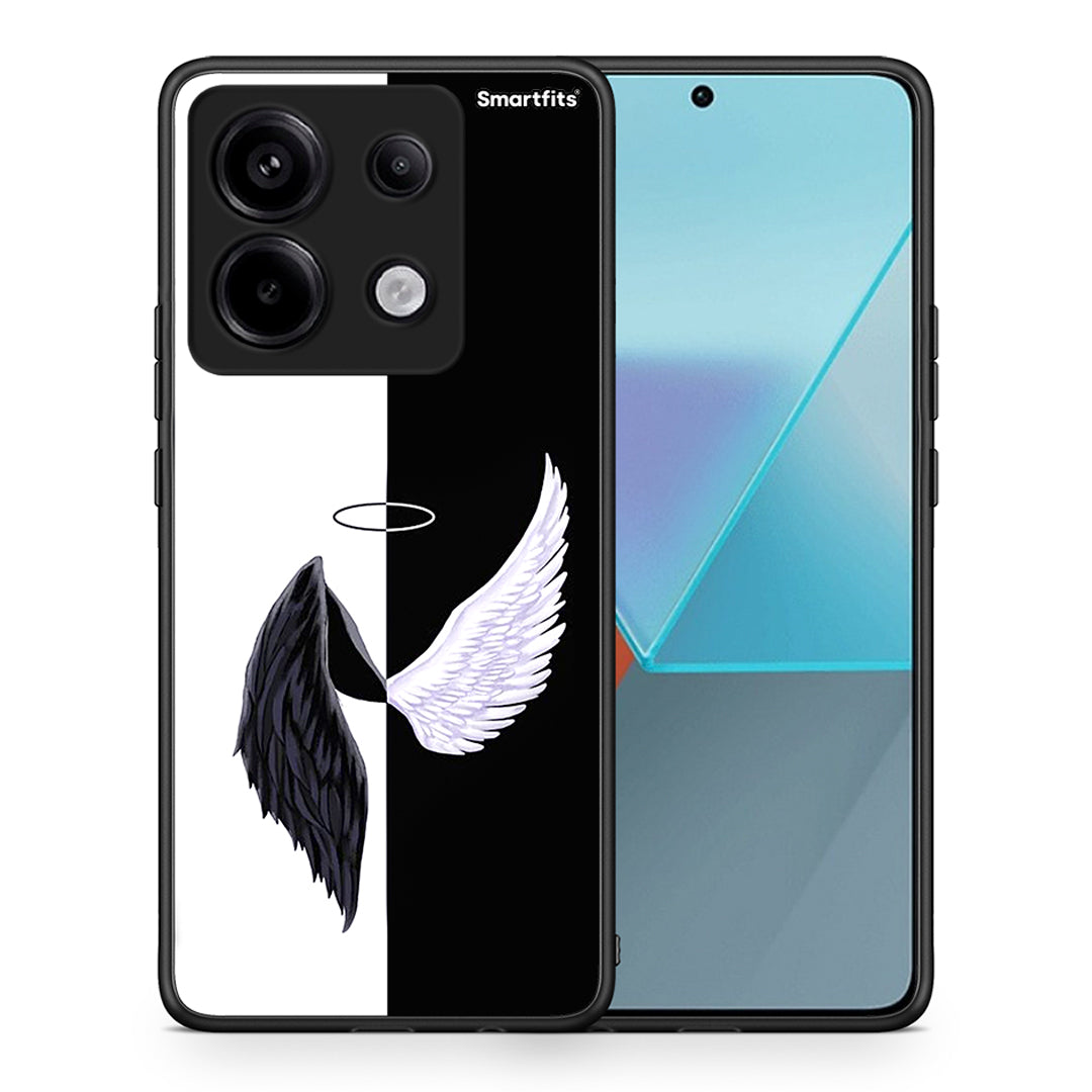 Θήκη Xiaomi Redmi Note 13 Pro 5G Angels Demons από τη Smartfits με σχέδιο στο πίσω μέρος και μαύρο περίβλημα | Xiaomi Redmi Note 13 Pro 5G Angels Demons case with colorful back and black bezels