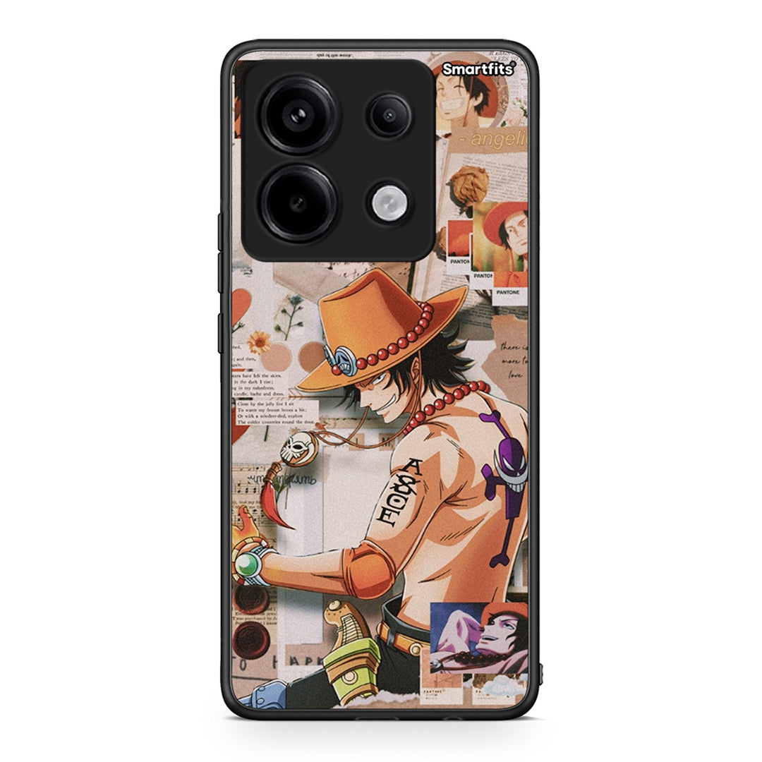 Xiaomi Redmi Note 13 Pro 5G Anime Collage θήκη από τη Smartfits με σχέδιο στο πίσω μέρος και μαύρο περίβλημα | Smartphone case with colorful back and black bezels by Smartfits