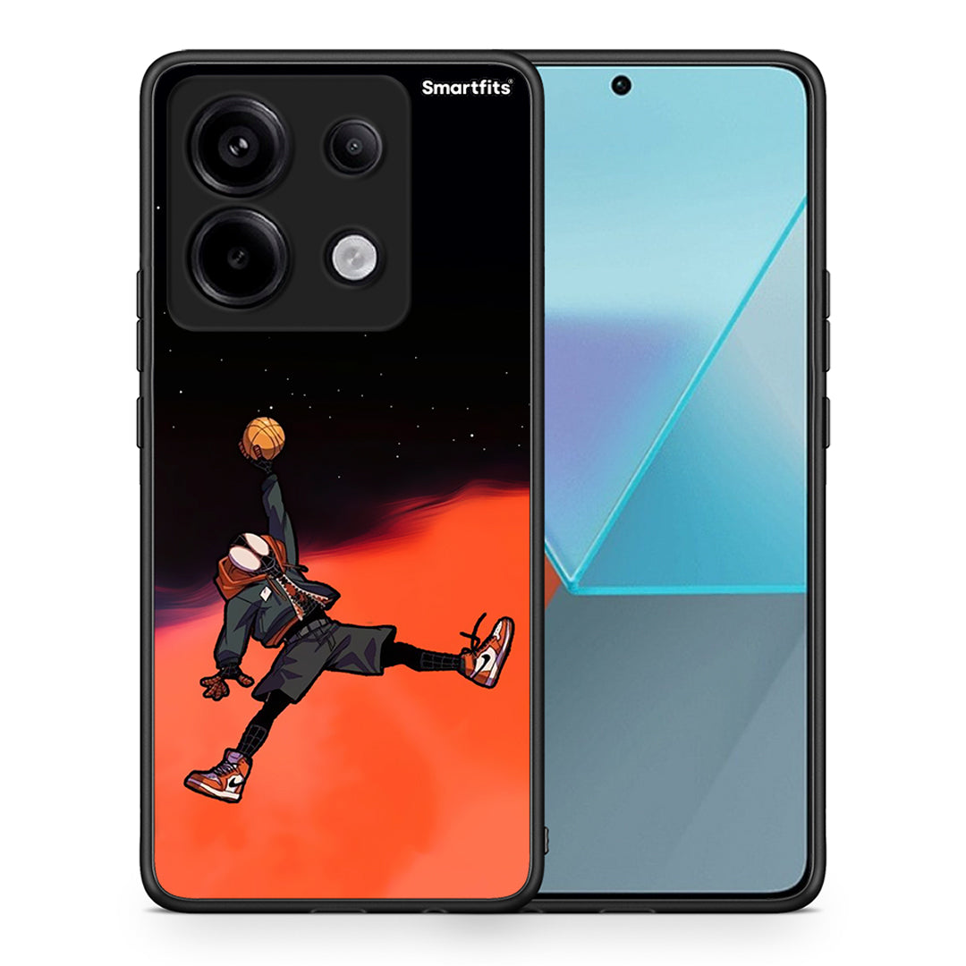 Θήκη Xiaomi Redmi Note 13 Pro 5G Basketball Hero από τη Smartfits με σχέδιο στο πίσω μέρος και μαύρο περίβλημα | Xiaomi Redmi Note 13 Pro 5G Basketball Hero case with colorful back and black bezels