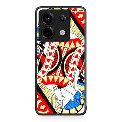 Xiaomi Redmi Note 13 Pro 5G Card Love θήκη από τη Smartfits με σχέδιο στο πίσω μέρος και μαύρο περίβλημα | Smartphone case with colorful back and black bezels by Smartfits