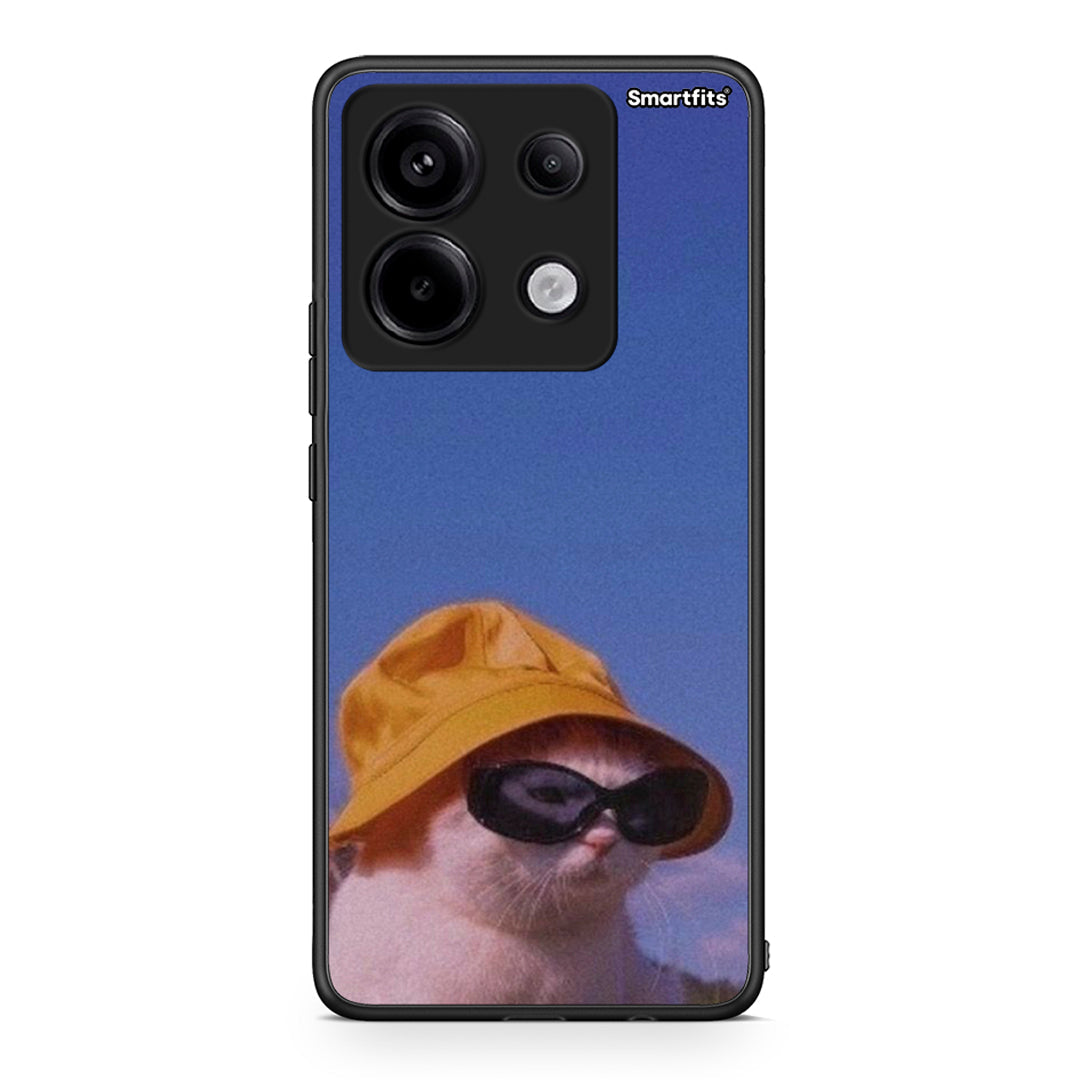 Xiaomi Redmi Note 13 Pro 5G Cat Diva θήκη από τη Smartfits με σχέδιο στο πίσω μέρος και μαύρο περίβλημα | Smartphone case with colorful back and black bezels by Smartfits