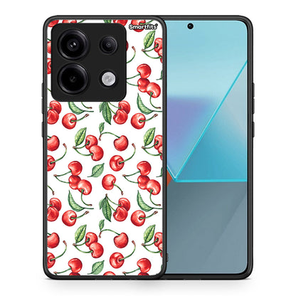 Θήκη Xiaomi Redmi Note 13 Pro 5G Cherry Summer από τη Smartfits με σχέδιο στο πίσω μέρος και μαύρο περίβλημα | Xiaomi Redmi Note 13 Pro 5G Cherry Summer case with colorful back and black bezels