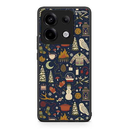 Xiaomi Redmi Note 13 Pro 5G Christmas Elements θήκη από τη Smartfits με σχέδιο στο πίσω μέρος και μαύρο περίβλημα | Smartphone case with colorful back and black bezels by Smartfits