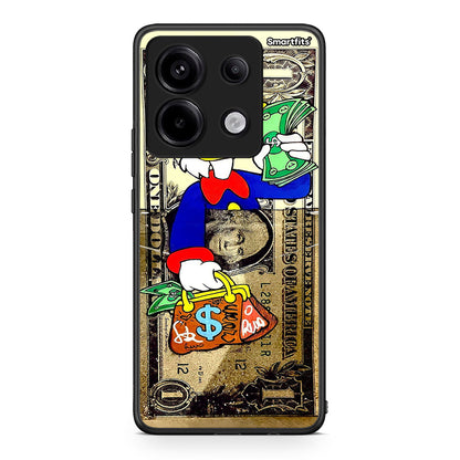 Xiaomi Redmi Note 13 Pro 5G Duck Money Θήκη από τη Smartfits με σχέδιο στο πίσω μέρος και μαύρο περίβλημα | Smartphone case with colorful back and black bezels by Smartfits