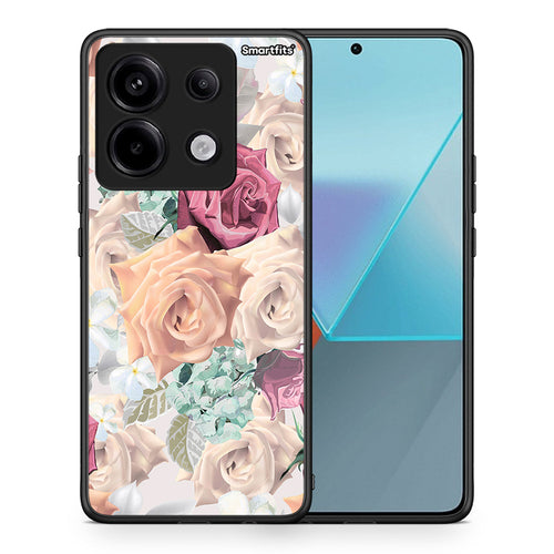 Θήκη Xiaomi Redmi Note 13 Pro 5G Bouquet Floral από τη Smartfits με σχέδιο στο πίσω μέρος και μαύρο περίβλημα | Xiaomi Redmi Note 13 Pro 5G Bouquet Floral case with colorful back and black bezels