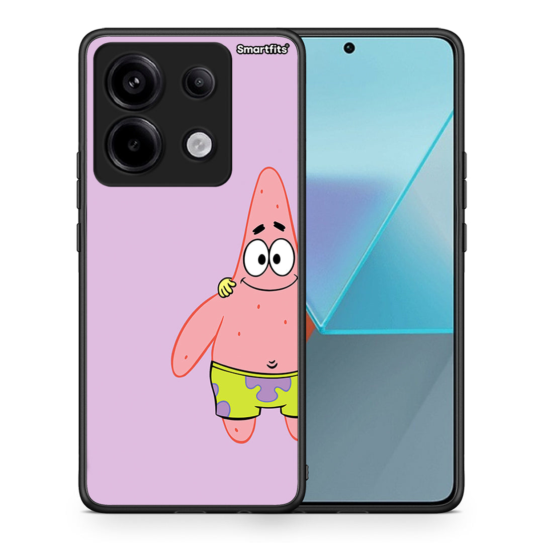 Θήκη Xiaomi Redmi Note 13 Pro 5G Friends Patrick από τη Smartfits με σχέδιο στο πίσω μέρος και μαύρο περίβλημα | Xiaomi Redmi Note 13 Pro 5G Friends Patrick case with colorful back and black bezels