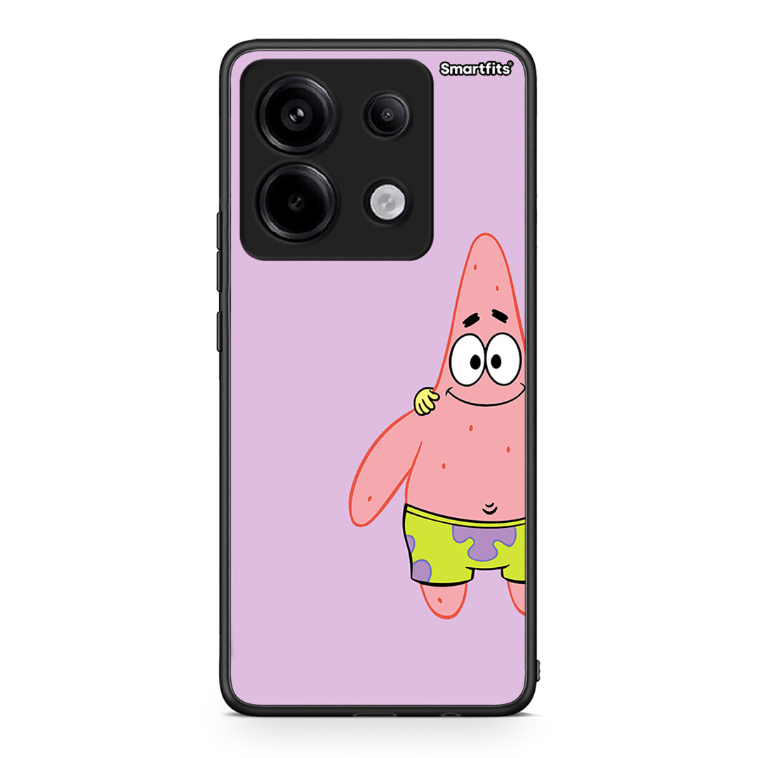 Xiaomi Redmi Note 13 Pro 5G Friends Patrick θήκη από τη Smartfits με σχέδιο στο πίσω μέρος και μαύρο περίβλημα | Smartphone case with colorful back and black bezels by Smartfits
