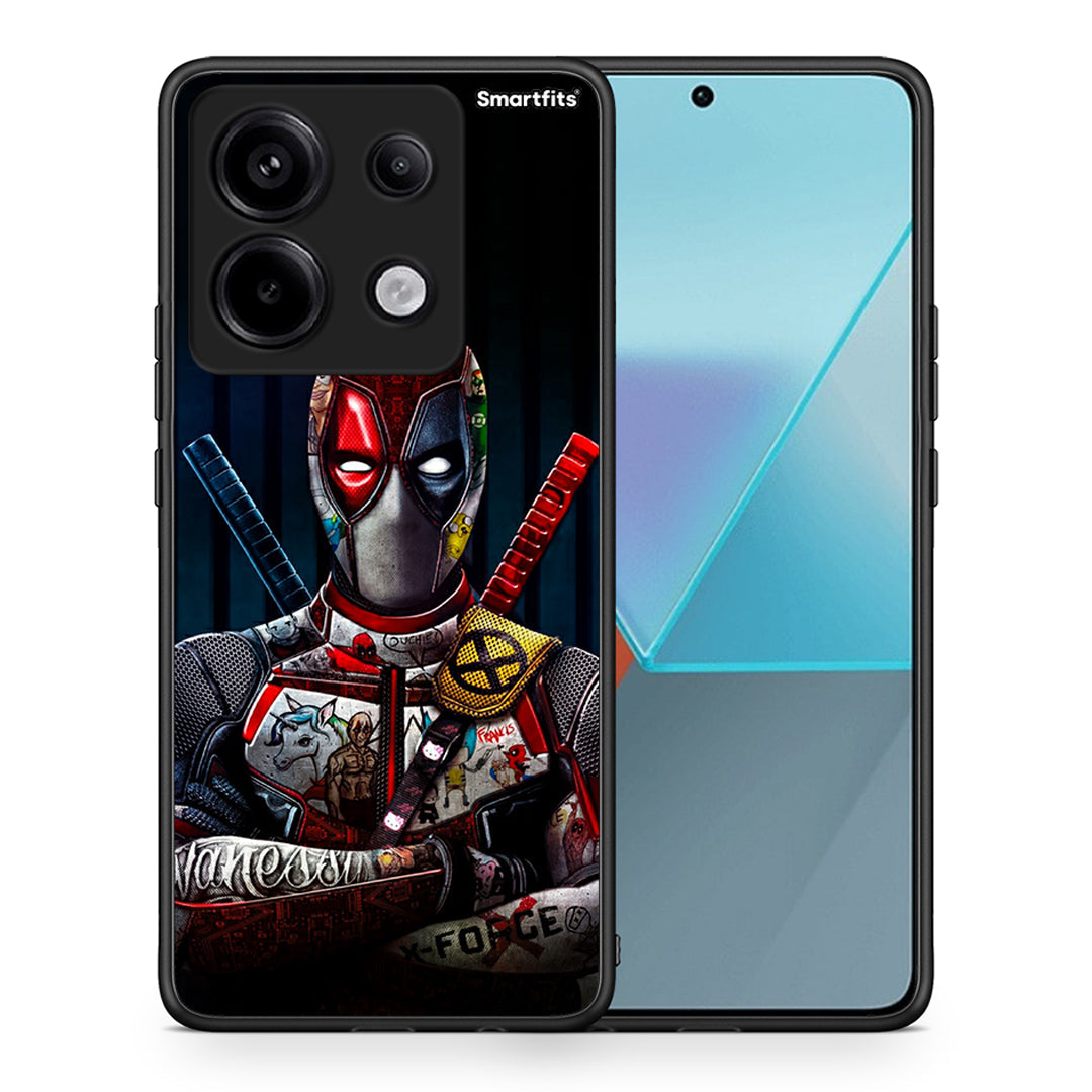 Θήκη Xiaomi Redmi Note 13 Pro 5G Funny Guy από τη Smartfits με σχέδιο στο πίσω μέρος και μαύρο περίβλημα | Xiaomi Redmi Note 13 Pro 5G Funny Guy case with colorful back and black bezels