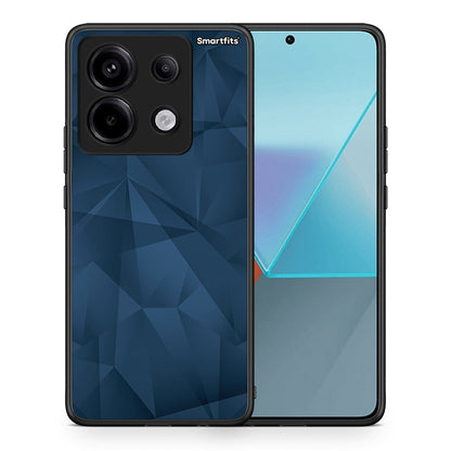 Θήκη Xiaomi Redmi Note 13 Pro 5G Blue Abstract Geometric από τη Smartfits με σχέδιο στο πίσω μέρος και μαύρο περίβλημα | Xiaomi Redmi Note 13 Pro 5G Blue Abstract Geometric case with colorful back and black bezels