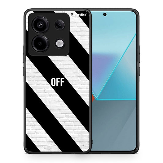Θήκη Xiaomi Redmi Note 13 Pro 5G Get Off από τη Smartfits με σχέδιο στο πίσω μέρος και μαύρο περίβλημα | Xiaomi Redmi Note 13 Pro 5G Get Off case with colorful back and black bezels