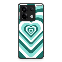 Thumbnail for Xiaomi Redmi Note 13 Pro 5G Green Hearts θήκη από τη Smartfits με σχέδιο στο πίσω μέρος και μαύρο περίβλημα | Smartphone case with colorful back and black bezels by Smartfits