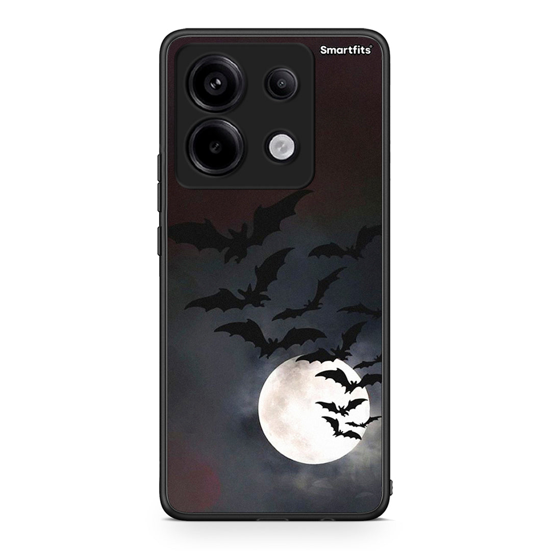 Xiaomi Redmi Note 13 Pro 5G Halloween Bat Night Θήκη από τη Smartfits με σχέδιο στο πίσω μέρος και μαύρο περίβλημα | Smartphone case with colorful back and black bezels by Smartfits