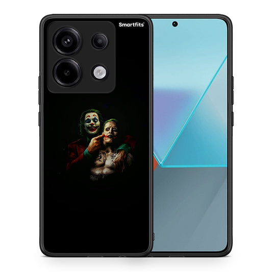 Θήκη Xiaomi Redmi Note 13 Pro 5G Clown Hero από τη Smartfits με σχέδιο στο πίσω μέρος και μαύρο περίβλημα | Xiaomi Redmi Note 13 Pro 5G Clown Hero case with colorful back and black bezels