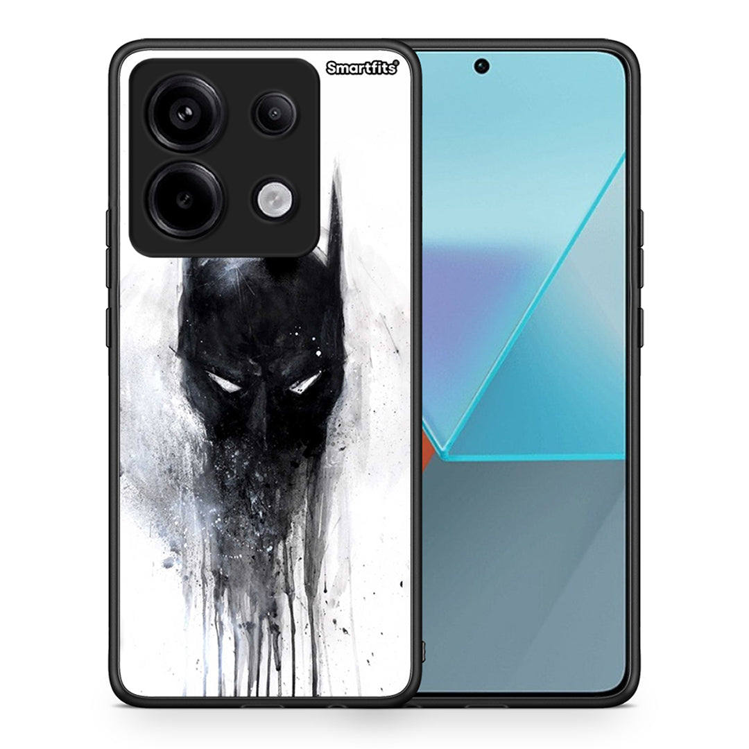 Θήκη Xiaomi Redmi Note 13 Pro 5G Paint Bat Hero από τη Smartfits με σχέδιο στο πίσω μέρος και μαύρο περίβλημα | Xiaomi Redmi Note 13 Pro 5G Paint Bat Hero case with colorful back and black bezels