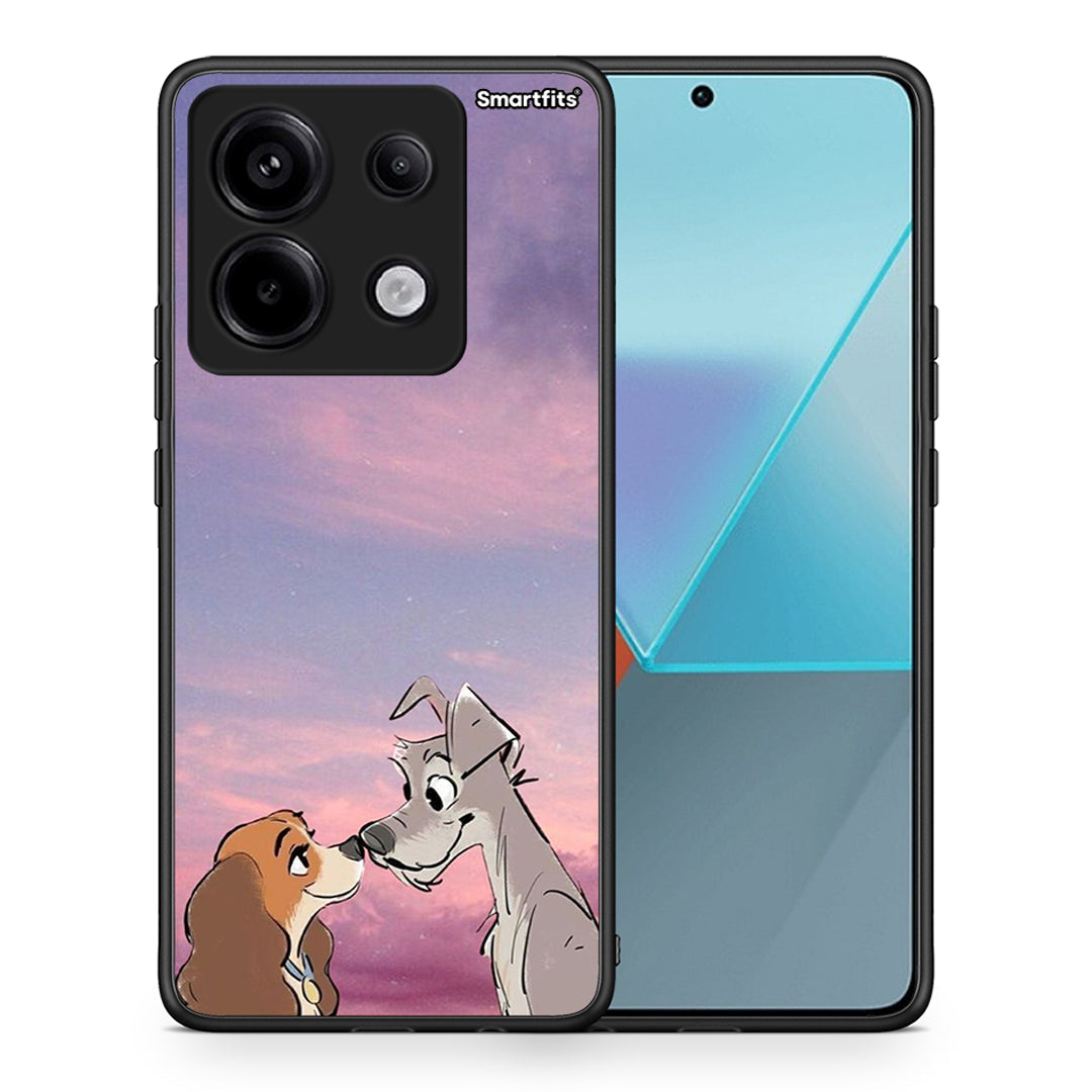 Θήκη Xiaomi Redmi Note 13 Pro 5G Lady And Tramp από τη Smartfits με σχέδιο στο πίσω μέρος και μαύρο περίβλημα | Xiaomi Redmi Note 13 Pro 5G Lady And Tramp case with colorful back and black bezels