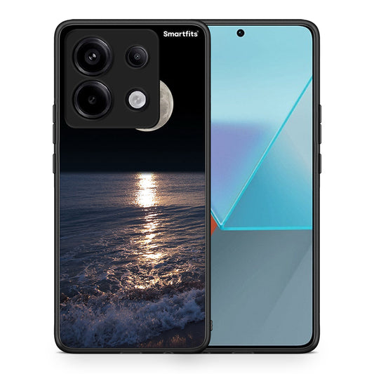 Θήκη Xiaomi Redmi Note 13 Pro 5G Moon Landscape από τη Smartfits με σχέδιο στο πίσω μέρος και μαύρο περίβλημα | Xiaomi Redmi Note 13 Pro 5G Moon Landscape case with colorful back and black bezels