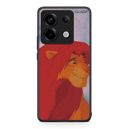 Xiaomi Redmi Note 13 Pro 5G Lion Love 1 Θήκη Αγίου Βαλεντίνου από τη Smartfits με σχέδιο στο πίσω μέρος και μαύρο περίβλημα | Smartphone case with colorful back and black bezels by Smartfits