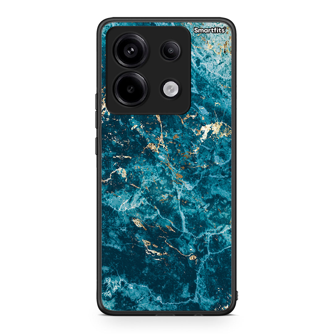Xiaomi Redmi Note 13 Pro 5G Marble Blue θήκη από τη Smartfits με σχέδιο στο πίσω μέρος και μαύρο περίβλημα | Smartphone case with colorful back and black bezels by Smartfits