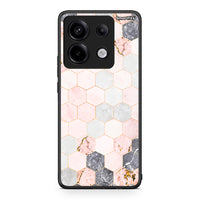 Thumbnail for 4 - Xiaomi Redmi Note 13 Pro 5G Hexagon Pink Marble case, cover, bumper