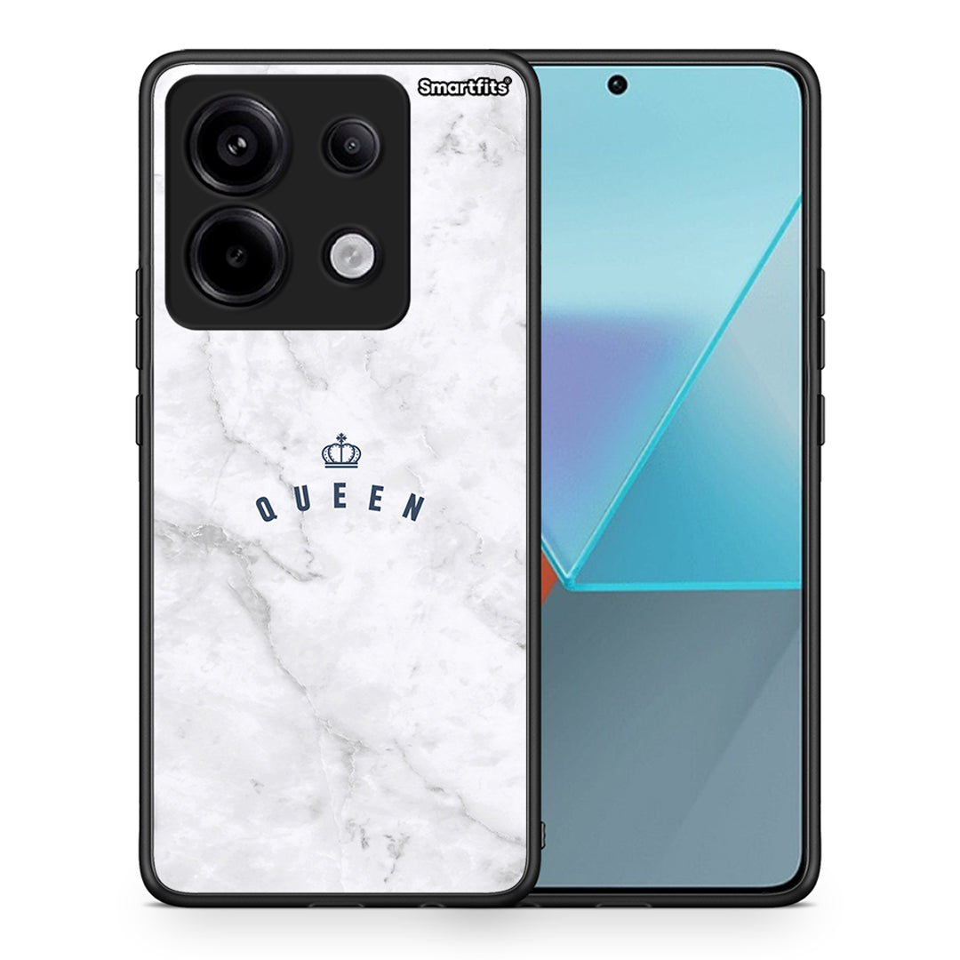 Θήκη Xiaomi Redmi Note 13 Pro 5G Queen Marble από τη Smartfits με σχέδιο στο πίσω μέρος και μαύρο περίβλημα | Xiaomi Redmi Note 13 Pro 5G Queen Marble case with colorful back and black bezels