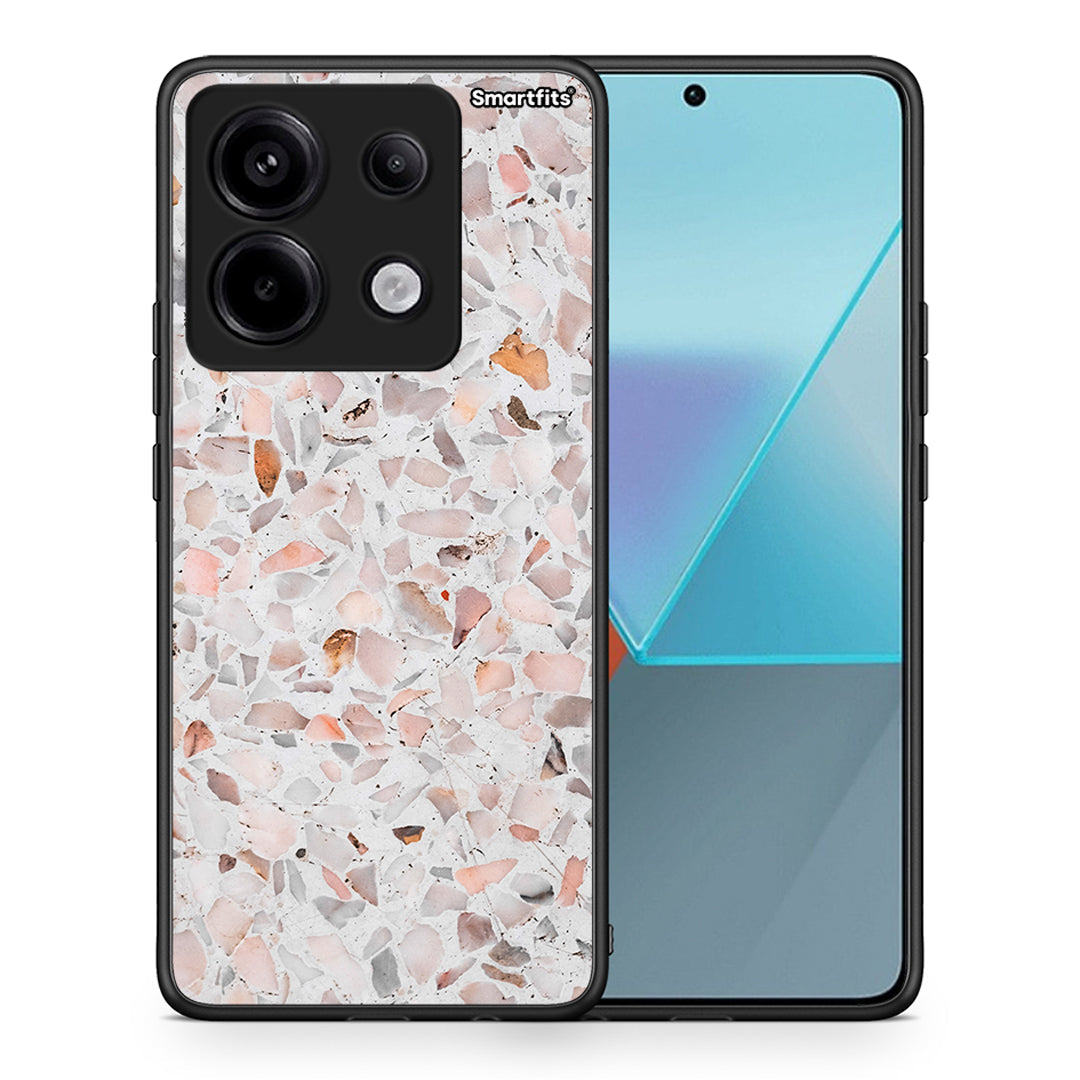 Θήκη Xiaomi Redmi Note 13 Pro 5G Marble Terrazzo από τη Smartfits με σχέδιο στο πίσω μέρος και μαύρο περίβλημα | Xiaomi Redmi Note 13 Pro 5G Marble Terrazzo case with colorful back and black bezels