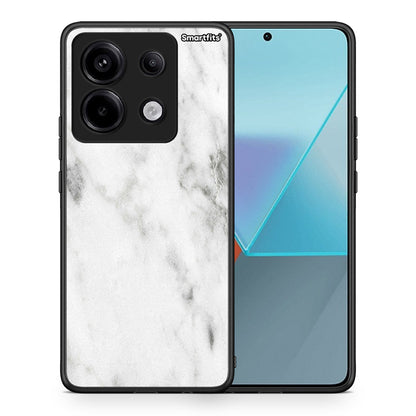 Θήκη Xiaomi Redmi Note 13 Pro 5G White Marble από τη Smartfits με σχέδιο στο πίσω μέρος και μαύρο περίβλημα | Xiaomi Redmi Note 13 Pro 5G White Marble case with colorful back and black bezels
