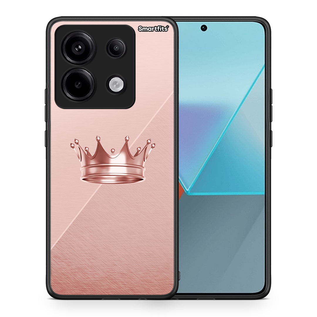 Θήκη Xiaomi Redmi Note 13 Pro 5G Crown Minimal από τη Smartfits με σχέδιο στο πίσω μέρος και μαύρο περίβλημα | Xiaomi Redmi Note 13 Pro 5G Crown Minimal case with colorful back and black bezels