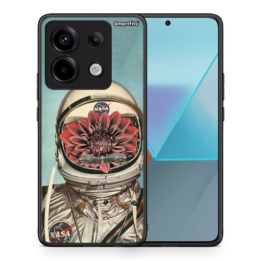 Θήκη Xiaomi Redmi Note 13 Pro 5G Nasa Bloom από τη Smartfits με σχέδιο στο πίσω μέρος και μαύρο περίβλημα | Xiaomi Redmi Note 13 Pro 5G Nasa Bloom case with colorful back and black bezels