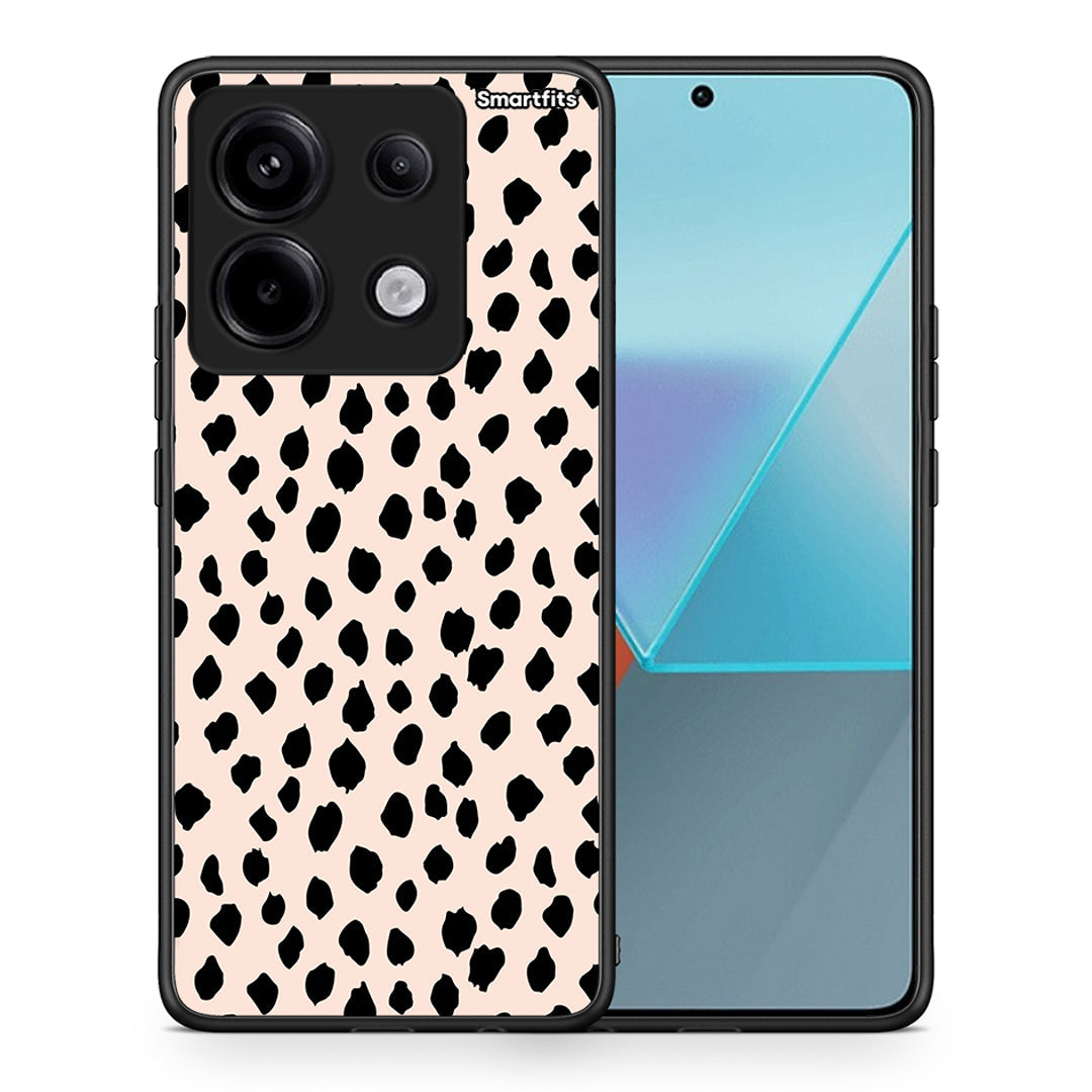 Θήκη Xiaomi Redmi Note 13 Pro 5G New Polka Dots από τη Smartfits με σχέδιο στο πίσω μέρος και μαύρο περίβλημα | Xiaomi Redmi Note 13 Pro 5G New Polka Dots case with colorful back and black bezels