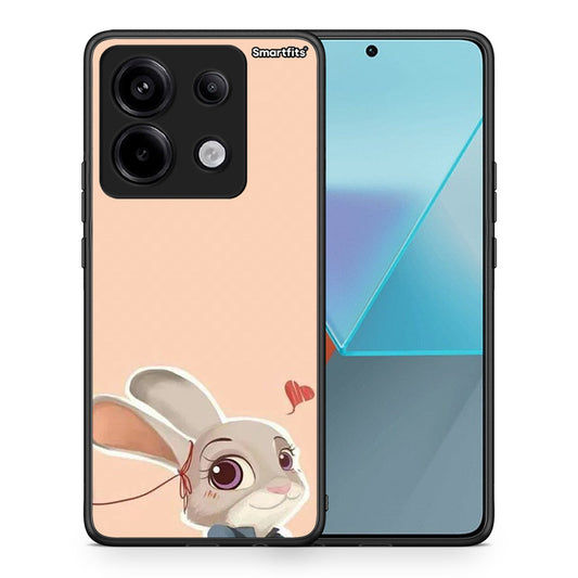 Θήκη Xiaomi Redmi Note 13 Pro 5G Nick Wilde And Judy Hopps Love 2 από τη Smartfits με σχέδιο στο πίσω μέρος και μαύρο περίβλημα | Xiaomi Redmi Note 13 Pro 5G Nick Wilde And Judy Hopps Love 2 case with colorful back and black bezels