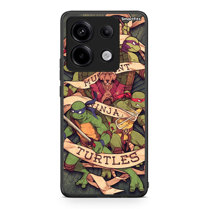Xiaomi Redmi Note 13 Pro 5G Ninja Turtles θήκη από τη Smartfits με σχέδιο στο πίσω μέρος και μαύρο περίβλημα | Smartphone case with colorful back and black bezels by Smartfits