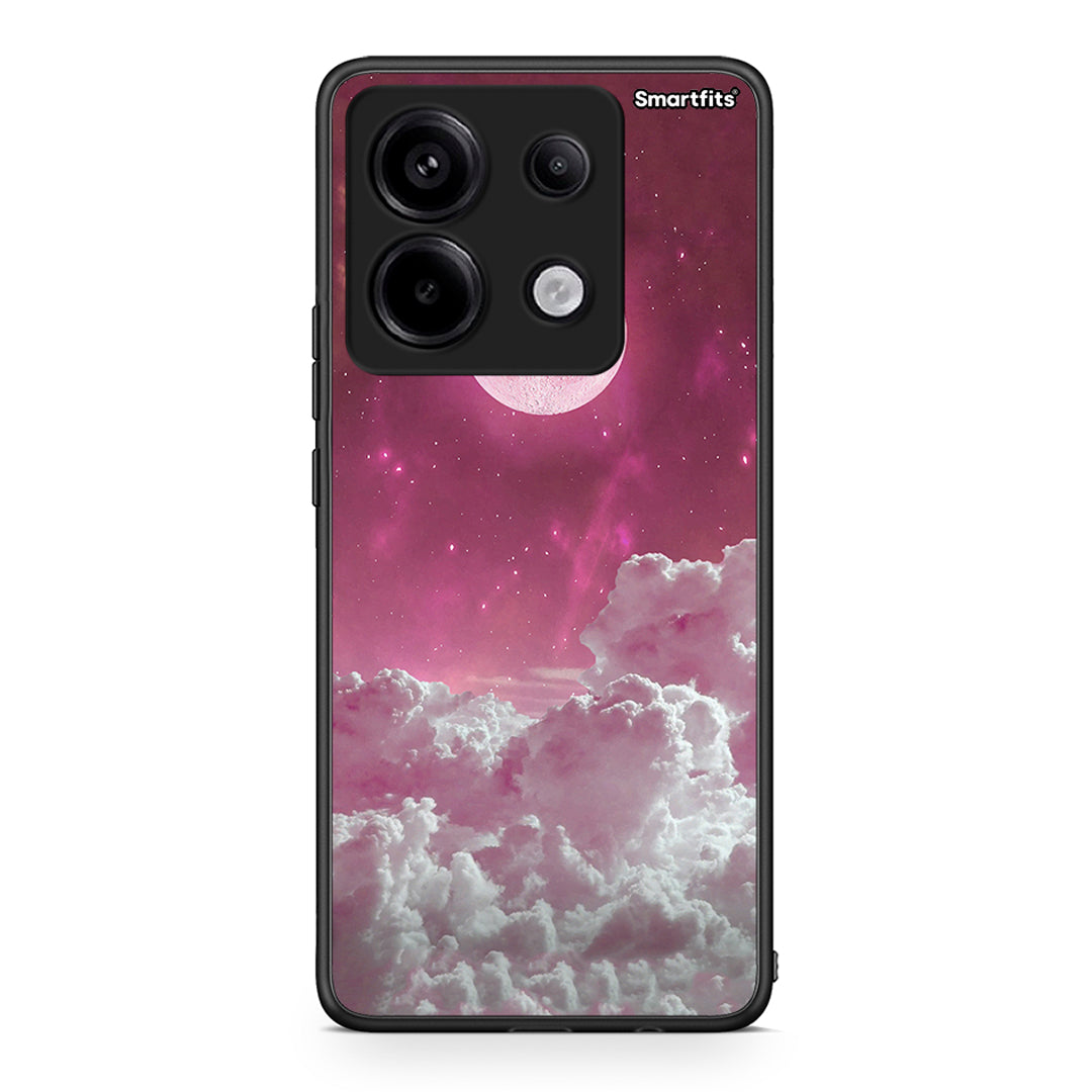 Xiaomi Redmi Note 13 Pro 5G Pink Moon Θήκη από τη Smartfits με σχέδιο στο πίσω μέρος και μαύρο περίβλημα | Smartphone case with colorful back and black bezels by Smartfits