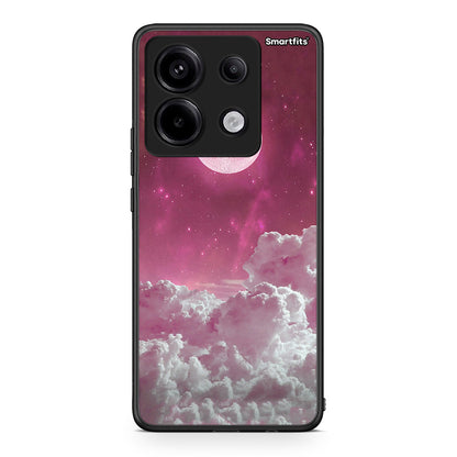 Xiaomi Redmi Note 13 Pro 5G Pink Moon Θήκη από τη Smartfits με σχέδιο στο πίσω μέρος και μαύρο περίβλημα | Smartphone case with colorful back and black bezels by Smartfits