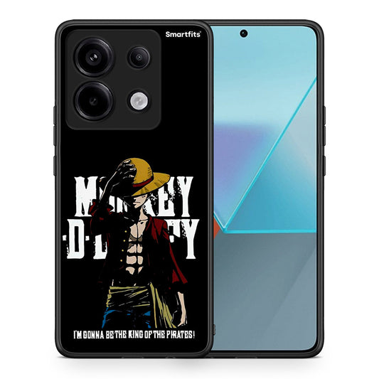 Θήκη Xiaomi Redmi Note 13 Pro 5G Pirate King από τη Smartfits με σχέδιο στο πίσω μέρος και μαύρο περίβλημα | Xiaomi Redmi Note 13 Pro 5G Pirate King case with colorful back and black bezels