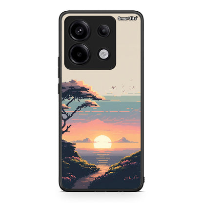 Xiaomi Redmi Note 13 Pro 5G Pixel Sunset Θήκη από τη Smartfits με σχέδιο στο πίσω μέρος και μαύρο περίβλημα | Smartphone case with colorful back and black bezels by Smartfits