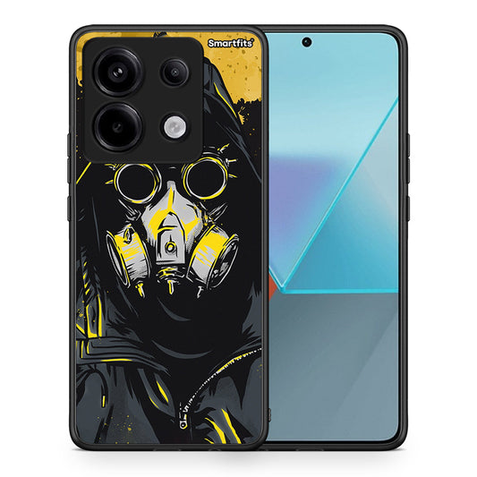 Θήκη Xiaomi Redmi Note 13 Pro 5G Mask PopArt από τη Smartfits με σχέδιο στο πίσω μέρος και μαύρο περίβλημα | Xiaomi Redmi Note 13 Pro 5G Mask PopArt case with colorful back and black bezels