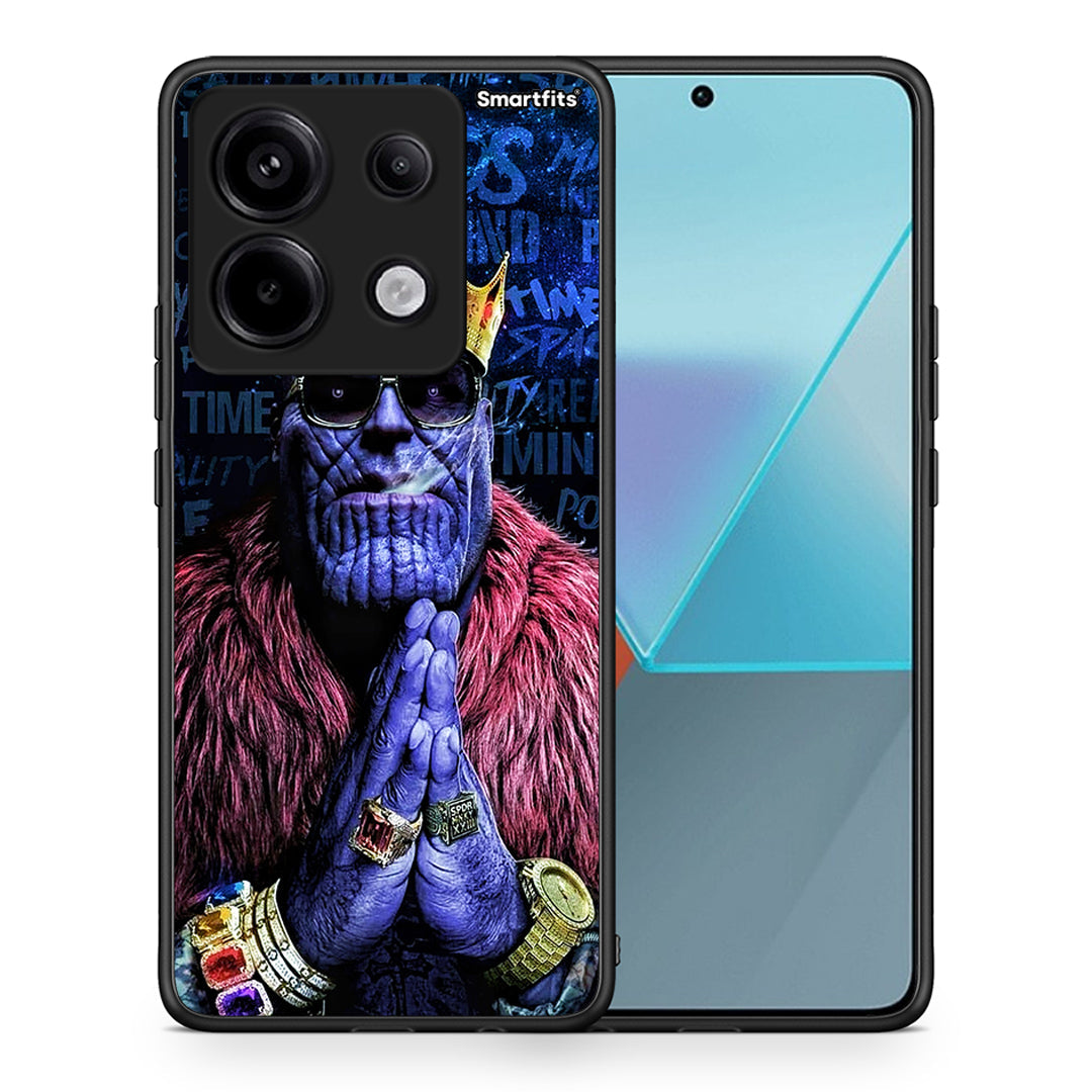Θήκη Xiaomi Redmi Note 13 Pro 5G Thanos PopArt από τη Smartfits με σχέδιο στο πίσω μέρος και μαύρο περίβλημα | Xiaomi Redmi Note 13 Pro 5G Thanos PopArt case with colorful back and black bezels