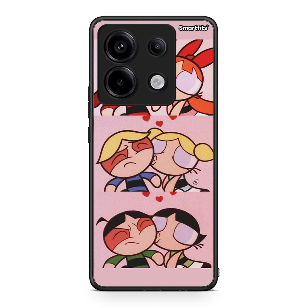 Xiaomi Redmi Note 13 Pro 5G Puff Love Θήκη Αγίου Βαλεντίνου από τη Smartfits με σχέδιο στο πίσω μέρος και μαύρο περίβλημα | Smartphone case with colorful back and black bezels by Smartfits