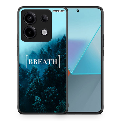 Θήκη Xiaomi Redmi Note 13 Pro 5G Breath Quote από τη Smartfits με σχέδιο στο πίσω μέρος και μαύρο περίβλημα | Xiaomi Redmi Note 13 Pro 5G Breath Quote case with colorful back and black bezels