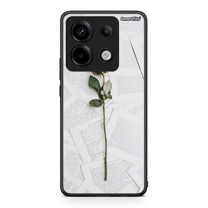 Xiaomi Redmi Note 13 Pro 5G Red Rose θήκη από τη Smartfits με σχέδιο στο πίσω μέρος και μαύρο περίβλημα | Smartphone case with colorful back and black bezels by Smartfits