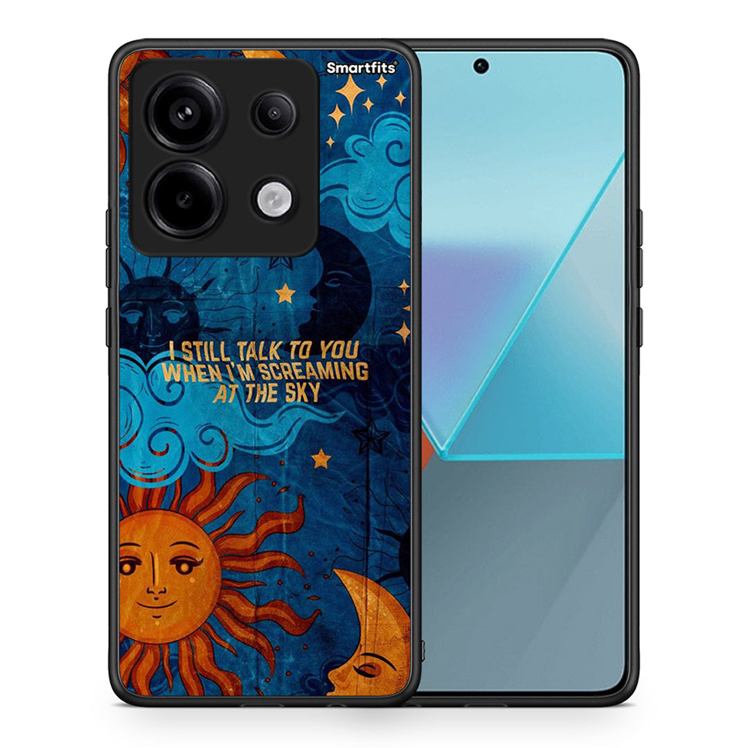 Θήκη Xiaomi Redmi Note 13 Pro 5G Screaming Sky από τη Smartfits με σχέδιο στο πίσω μέρος και μαύρο περίβλημα | Xiaomi Redmi Note 13 Pro 5G Screaming Sky case with colorful back and black bezels