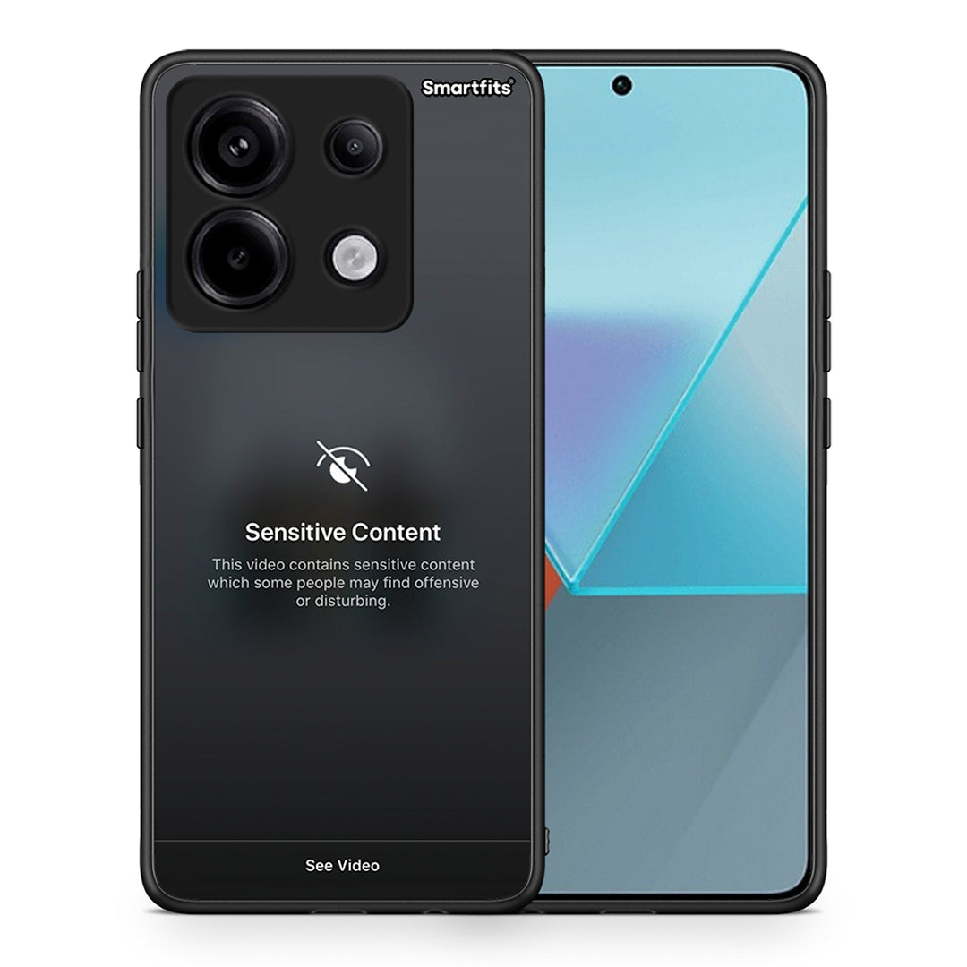 Θήκη Xiaomi Redmi Note 13 Pro 5G Sensitive Content από τη Smartfits με σχέδιο στο πίσω μέρος και μαύρο περίβλημα | Xiaomi Redmi Note 13 Pro 5G Sensitive Content case with colorful back and black bezels