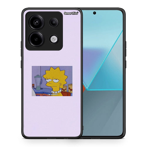 Θήκη Xiaomi Redmi Note 13 Pro 5G So Happy από τη Smartfits με σχέδιο στο πίσω μέρος και μαύρο περίβλημα | Xiaomi Redmi Note 13 Pro 5G So Happy case with colorful back and black bezels