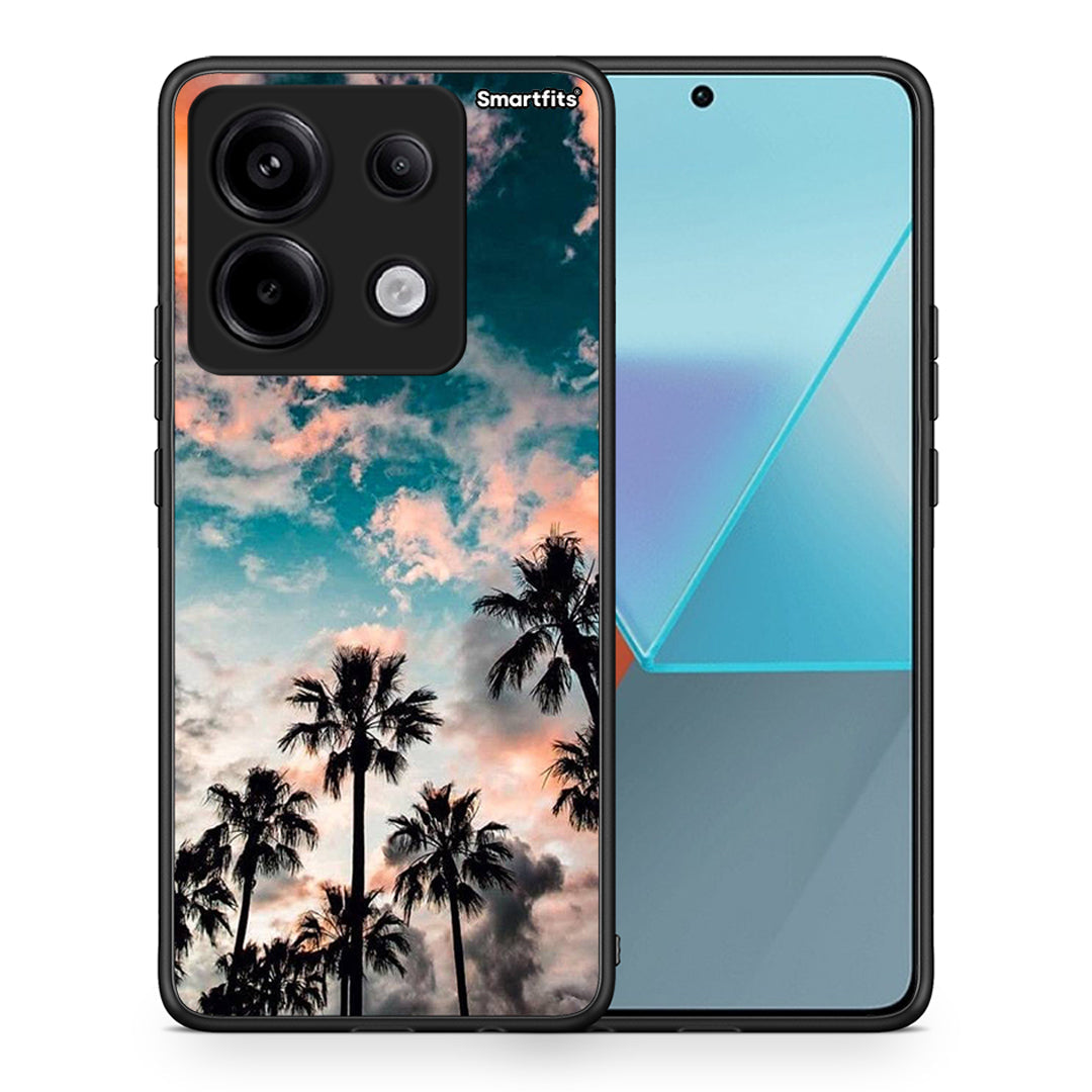 Θήκη Xiaomi Redmi Note 13 Pro 5G Sky Summer από τη Smartfits με σχέδιο στο πίσω μέρος και μαύρο περίβλημα | Xiaomi Redmi Note 13 Pro 5G Sky Summer case with colorful back and black bezels