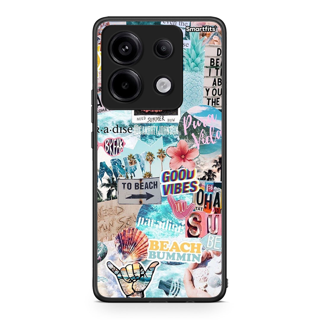 Xiaomi Redmi Note 13 Pro 5G Summer Vibes Θήκη από τη Smartfits με σχέδιο στο πίσω μέρος και μαύρο περίβλημα | Smartphone case with colorful back and black bezels by Smartfits