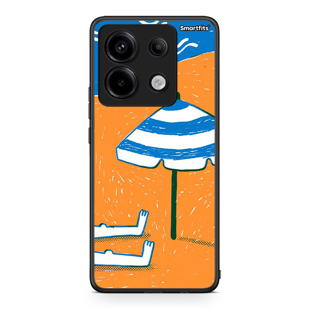 Xiaomi Redmi Note 13 Pro 5G Summering Θήκη από τη Smartfits με σχέδιο στο πίσω μέρος και μαύρο περίβλημα | Smartphone case with colorful back and black bezels by Smartfits