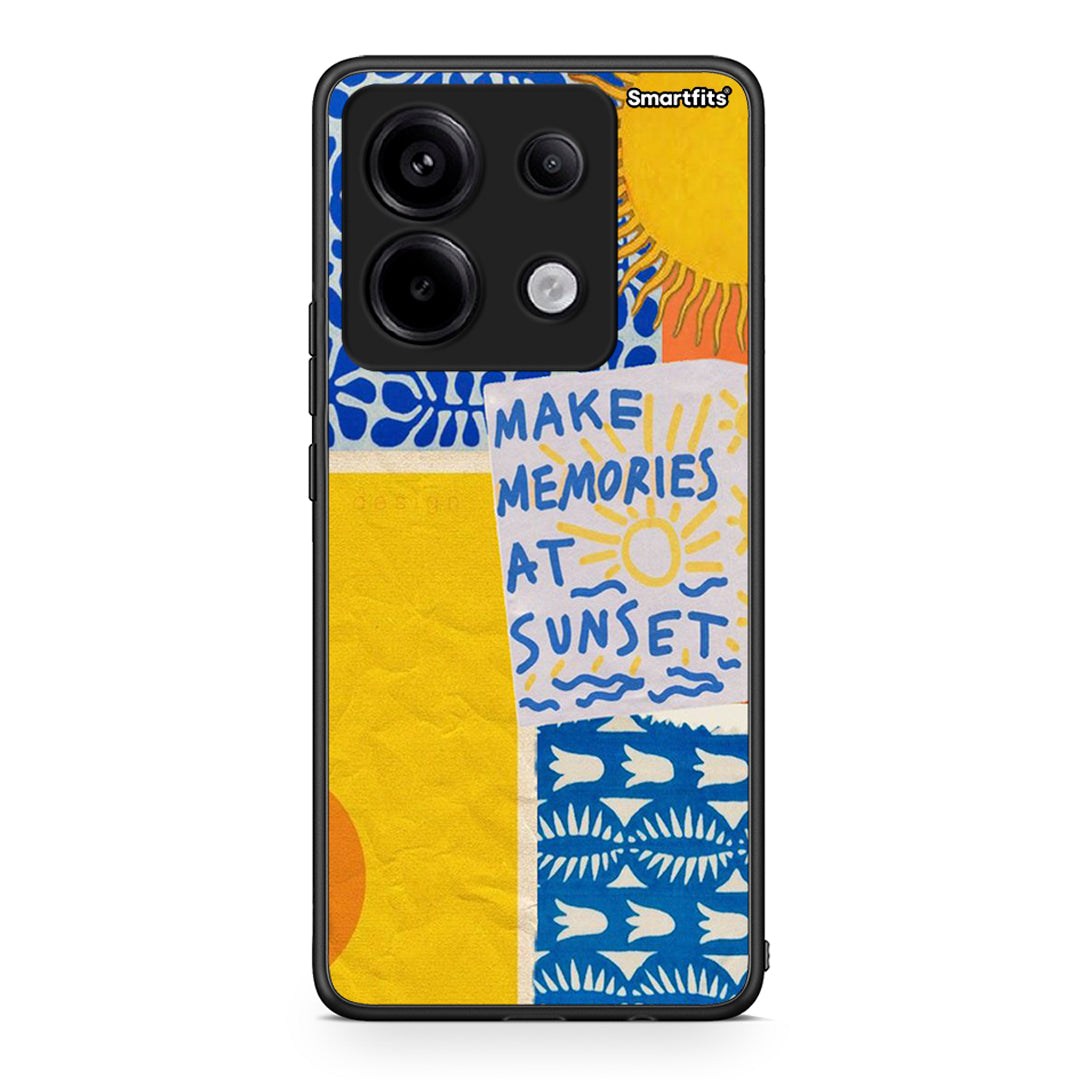 Xiaomi Redmi Note 13 Pro 5G Sunset Memories Θήκη από τη Smartfits με σχέδιο στο πίσω μέρος και μαύρο περίβλημα | Smartphone case with colorful back and black bezels by Smartfits